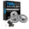 07-14 Tundra; 08-14 Sequoia Front Posi Ceramic Brake Pad & Rotor Set