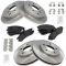 02-08 Rondezvous; 01-05 Aztek Front & Rear Brake Rotor & Metallic Pad Set