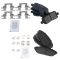 01-02 Acura MDX; 02-04 Honda Odyssey Front & Rear Premium Posi Semi Metallic Disc Brake Pads Set