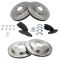 03-07 Cadillac CT Front & Rear Ceramic Brake Pad & Rotor Set