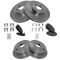 09-10 Forester, Impreza; 10-12 Outback Front & Rear Premium Posi Ceramic Pad & Rotor Set