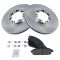 98-03 Infiniti QX4; 99 (from 12/98)-04 Pathfinder Front Disc Brake Rotor Pair & Ceramic Pads