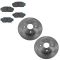 04-08 Forenza; 05-08 Reno Front Brake Rotor & Semi-Metallic Pad Kit