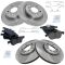 04-10 Saab 9-3 Front & Rear Ceramic Brake Pad & Rotor Kit