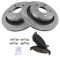 02-04 Dodge Ram 1500 Rear Ceramic Brake Pad & Rotor Kit