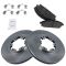 98-03 Infiniti QX4; 99 (from 12/98)-04 Pathfinder Front Disc Brake Rotor & Semi Metallic Pads