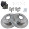 98-10 Lexus Multifit Rear Disc Brake Rotor & Premium Posi Ceramic Pad Set