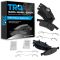 99-02 Jeep Grand Cherokee (w/ Teeves Calipers) Front & Rear Premium Posi Semi Metallic Brake Pads