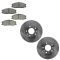 02-04 to 12-01-03 Kia Sedona Front Brake Rotor & Semi Metallic Brake Pad Kit