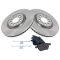 00-06 TT; 00-03 Golf; 04-05 Jetta Front Brake Rotor & Ceramic Pad Kit