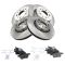 01-09 S60; 99-06 S80; 01-07 V70 Front & Rear Brake Rotor & Ceramic Pad Set