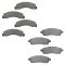 00-05 F250SD, F350SD, Front & Rear Ceramic Disc Brake Pads