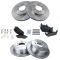 04-08 Ford F150; 06-08 Lincoln Mark LT Front & Rear Disc Brake Rotor w/ Posi Ceramic Brake Pads