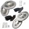 06-09 350Z; 0506 G35;06-07 M45 Front & Rear Premium Posi Semi- Metallic Brake Pad & Rotor Kit