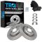 09-15 A4; 08-15 A5; 09-15 Q5 Rear Premium Posi Ceramic Brake Pad & Rotor Kit