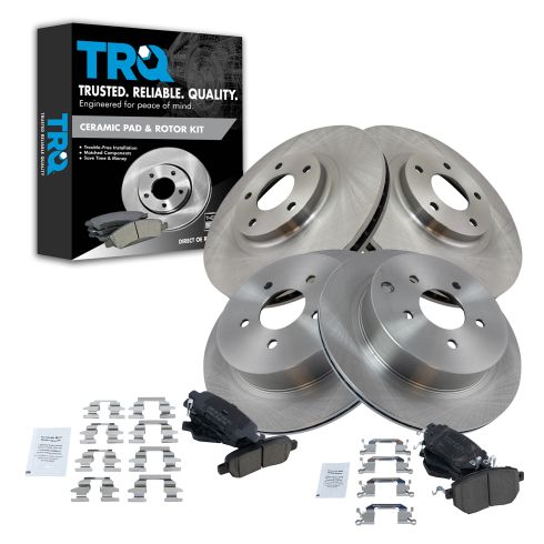03-05 Muano Front & Rear Premium Posi Ceramic Brake Pad & Rotor Kit