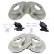 02-05 Mini Cooper Front & Rear Brake Rotor & Ceramic Pad Set