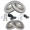 10-12 RDX 2WD; 07-11 CR-V Front & Rear Premium Posi Ceramic Brake Pad & Rotor Kit