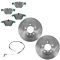 09-10 328I XDrive Front Ceramic BRake Pad & Rotor Kit w/Sensor