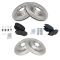 11-14 Ford Edge Front & Rear Ceramic Brake Pad & Rotor Kit