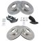 03-05 Aviator Front & Rear Brake Rotor & Ceramic Pad Kit