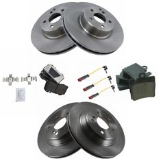 For 2000-2003 Mercedes S500 Brake Pad and Rotor Kit Rear Centric 41188GR 2002