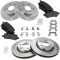 05-08 Allure,05-08 Lacrosse, 05-08 Grand Prix  Front & Rear Semi Metallic Pad & Rotor Kit