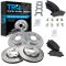 05-08 Allure,05-08 Lacrosse, 05-08 Grand Prix  Front & Rear Semi Metallic Pad & Rotor Kit