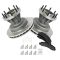 99-02 F350 2wd Dually Front Brake Rotor & Ceramic Brake Pad Kit