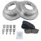 03-09 GX470 4Runner 07-09 FJ Cruiser 01-07 Sequoia Rear Brake Rtr & Premium Posi Ceramic Pad Kit