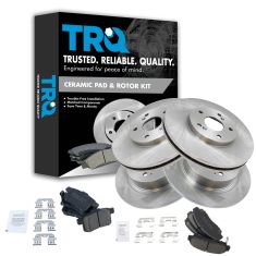 09-10 TSX; 08-11 Accord Front & Rear Premium Posi Ceramic Brake Pad & Rotor Kit