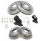 07-11 Chrysler, Jeep, Dogde Front & Rear Pois Metallic Brake Pad & Rotor Kit