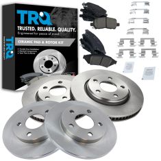 2004 Pontiac Grand Prix GT Front & Rear Ceramic Brake Pad & Rotor Kit