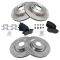 07-15 Mazda CX-9 Front & Rear Ceramic Disc Brake Pad & Rotor Kit