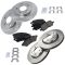 04-08 Buick Lacrosse Pontiac Grand Prix Brake Rotor Front & Rear Ceramic Disc Brake Pad & Rotor Kit