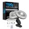 13-15 Dodge Dart; Front Posi Ceramic Brake Pad & Rotor Kit