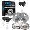 06-08 Lexus IS250 Front & Rear Ceramic Brake Pad & Rotor Kit