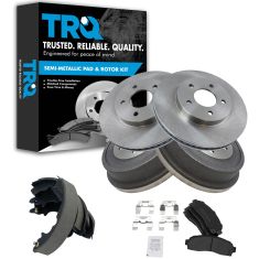 03-07 Saturn Vie; 05-06 Chevy Equinox; Torrent Front Brake Rotor & Pad Rear Drum & Shoe Kit