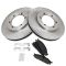 98-04 Nissan Frontier 2WD 2.4L Front Posi Ceramic Brake Pad & Rotor Kit