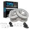 2004-08 Acura TL Front & Rear Premium Posi Ceramic Disc Brake Pad & Rotor Kit