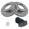 86-91 (thru 6/91) Toyota 4Runner; 86-95 Pickup 4WD Ceramic Pads & Rotor Kit