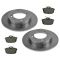 00-04 Volvo S40; V40 Rear Premium Posi Ceramic Disc Brake Bad Kit