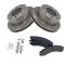 00-16 Chevy 2500HD, 3500HD Rear Metallic Brake Pad & Rotor Kit