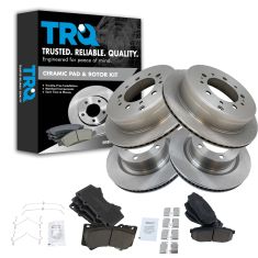 07-13 Tundra Front & Rear Ceramic Brake Pad & Rotor Kit