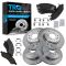 07-13 Acadia, Outlook, Traverse Front & Rear Metallic Brake Pad & Rotor Kit