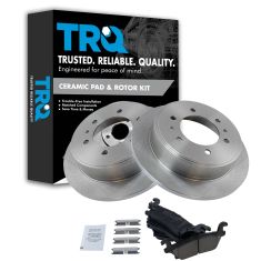 06-10 Hummer H3 Rear Posi Ceramic Brake Pad & Rotor Kit