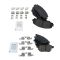 Toyota Scion Pontiac Multifit Front & Rear Ceramic Disc Brake Pad Kit