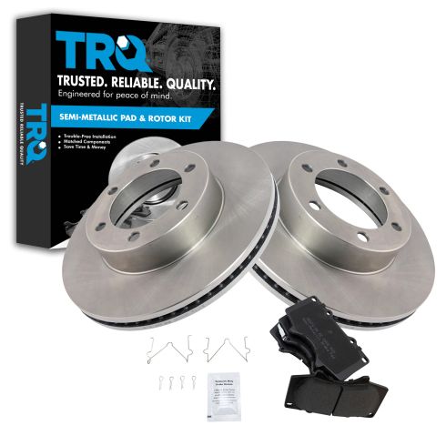 01-07 Sequoia; 00-06 Tundra Front Premium Posi Semi Metallic Disc Brake Pad & Rotor Kit