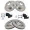 01-06 Lexus LS430 Front & Rear Premium Posi Ceramic Brake Pad & Rotor Kit