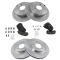 04-11 Mitsubishi Endeavor Front & Rear Semi Metallic Brake Pad & Rotor Kit